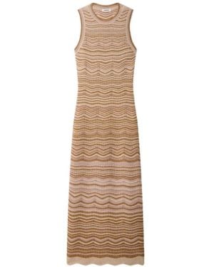 Sandro Sleeveless Midi Dress - Natural