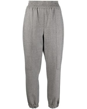 Brunello Cucinelli Geruite Broek - Grijs