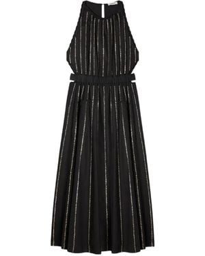 Sandro Rhinestone-Embellished Dress - Black