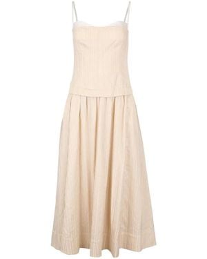 Jonathan Simkhai Quinlin Bustier Midi Dress - White