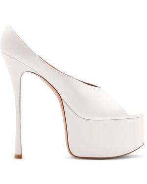 AMINA MUADDI Anok 155 Plateau Slippers - White