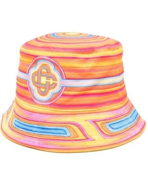 CASABLANCA Swirl-pattern Bucket Hat - オレンジ