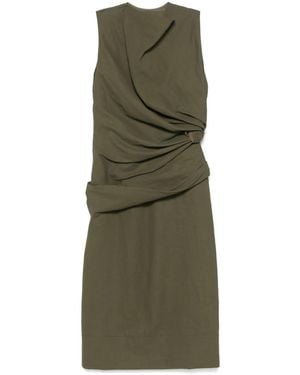 Jil Sander レイヤード マキシドレス ブラック | Lyst