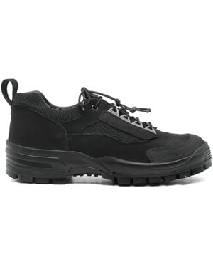 GR10K Leather Panelled Trainers - Black