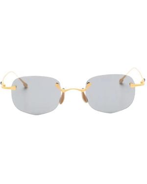Rigards Rimless Geometric-Frame Sunglasses - White