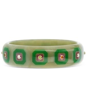 Mark Davis 18K Multi-Stone Bakelite Bangle - Green