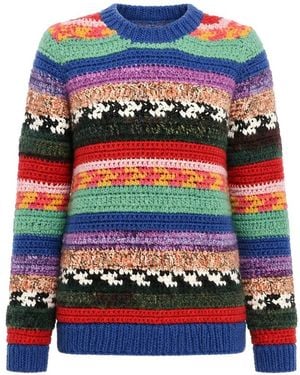 DSquared² Stripe-Knit Sweater - Blue