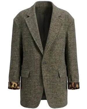 R13 Single-Breasted Blazer - Green