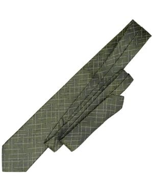 Elizabetta Morandi Jacquard-Woven Tie - Green