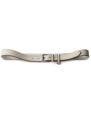 Prada Leather Belt - White