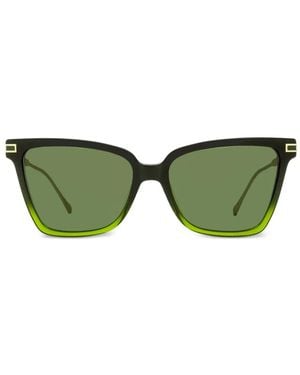 Ferragamo Eyewear Butterfly-Frame Sunglasses - Green