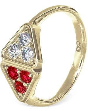 Desmo Anillo Infinity Con Circonita Cúbica - Metálico