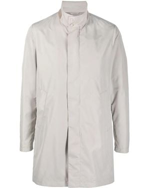 Herno Parka Con Capucha - Blanco