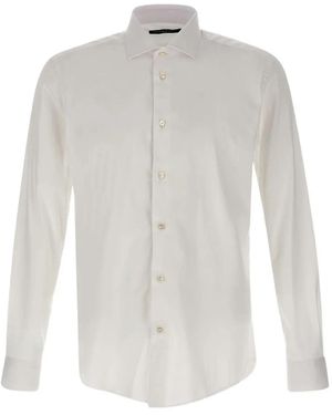 Brian Dales Classic-Collar Button Shirt - White