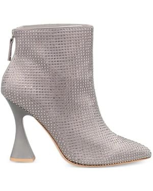 Kat Maconie Bottines À Ornements En Cristal - Gray