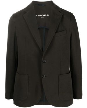 Circolo 1901 Tailored Single-Breasted Blazer - Black