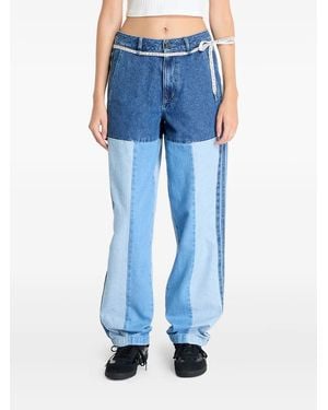 adidas X Kseniaschnaider Patchwork Cotton Jeans - Blue