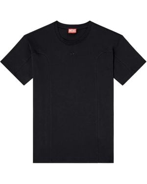 DIESEL Camiseta a paneles - Negro