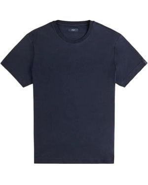 Fay Logo-Tag T-Shirt - Blue
