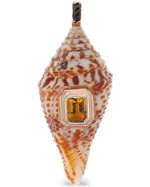 Dezso by Sara Beltran Pendentif Coquillage En Scapolite - White