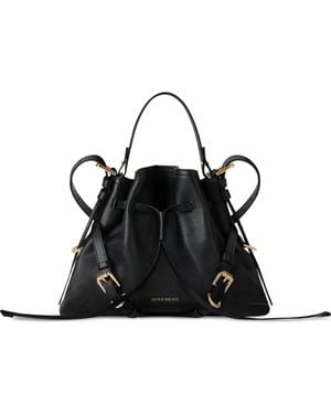 Givenchy Bolso Bombonera Voyou Pequeño De Piel Brillante - Negro