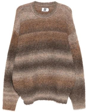 Izzue Pullover Mit Farbverlauf - Braun