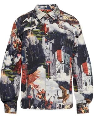 Off-White c/o Virgil Abloh Printed Shirt - Blue