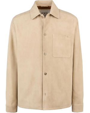 Tod's Pashmy Shirt Jacket - Natural