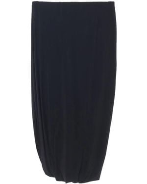 Jil Sander Draped-Detailed Midi Skirt - Blue