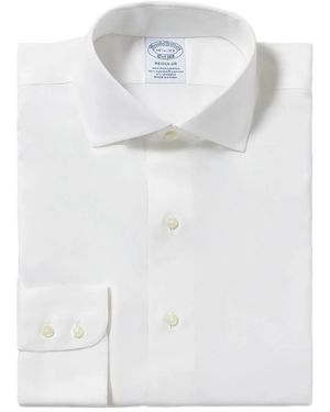 Brooks Brothers English-Collar Long-Sleeve Shirt - White
