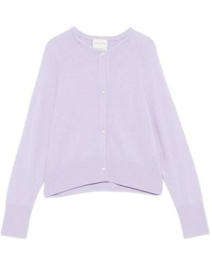 forte_forte Buttoned Cardigan - Purple