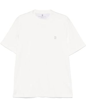 Brunello Cucinelli ロゴ Tシャツ - ホワイト