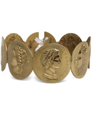 Dolce & Gabbana Coin-Detail Metal Belt - Metallic