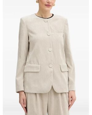 ARMANI EXCHANGE Button Corduroy Blazer - Natural