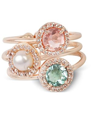 Atelier Mon Candy Cabana Pavé Ring - White