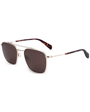 Rag & Bone Dayton Square-Frame Sunglasses - Metallic