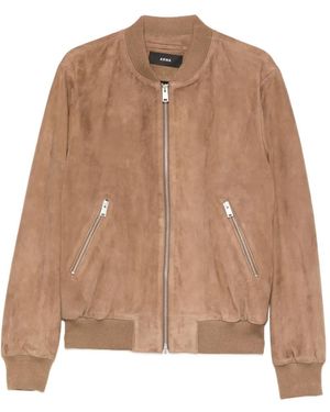 Arma Didier Suede Bomber Jacket - Natural