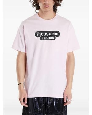 Pleasures Crew-Neck Cotton T-Shirt - White