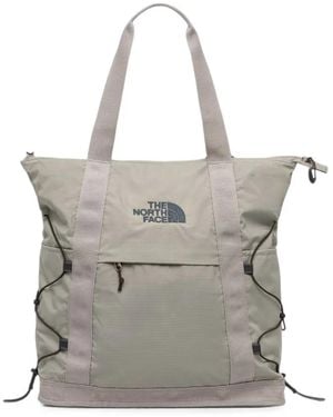 The North Face Logo-Embroidered Tote Bag - Gray