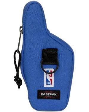 Eastpak X Nba Fan Hand Logo-Print Clutch Bag - Blue