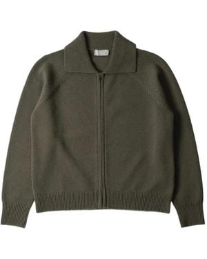 Margaret Howell Cardigan À Col Zippé - Green