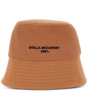 Stella McCartney Logo Bucket Hat - Brown