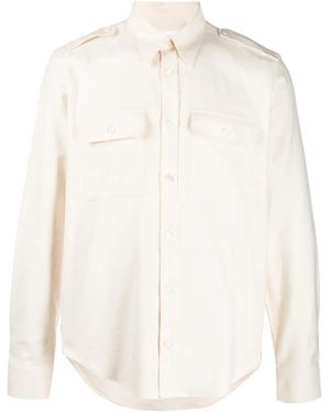 Helmut Lang Long-Sleeved Strappy Shirt - White