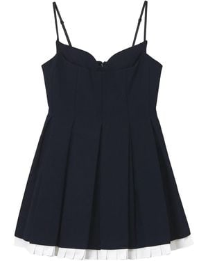 ShuShu/Tong Pleated Mini Dress - Black