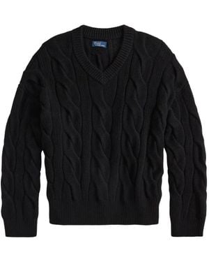 Polo Ralph Lauren ケーブルニット セーター - ブラック