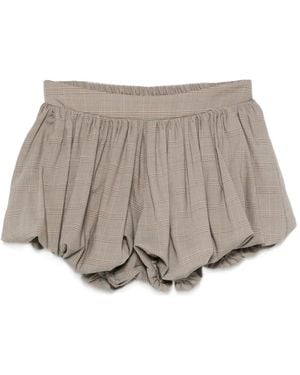 Frankie Shop Alina Bubble-Hem Shorts - Grey