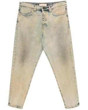 Bonheur Acid-Wash Tapered Jeans - Natural
