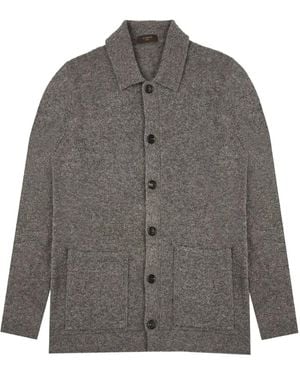 Zanone Patch-Pocket Cardigan - Grey