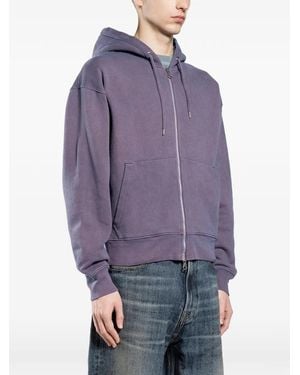 Our Legacy Felpa Con Cappuccio E Zip - Viola