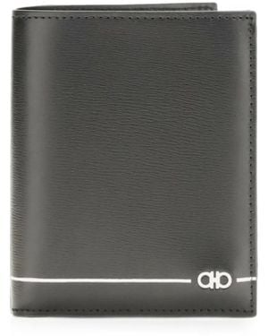 Ferragamo Gancini Credit Card Holder - Gray